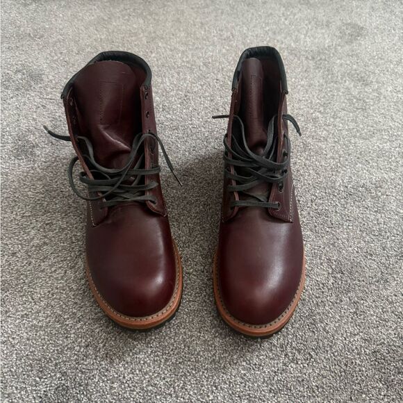 Red Wing Shoes Beckman 6” Black Cherry Excalibur Leather Boot Sz 10.5 - Picture 4 of 8